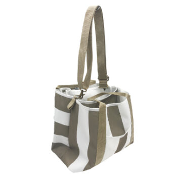 ２way多機能WORK BAG　ベージュ＆ホワイト