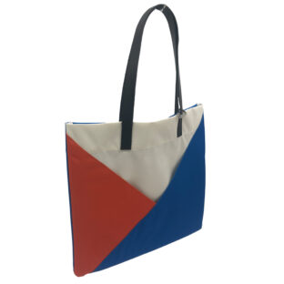 lilmostトートバッグ　ブルー＆オレンジ