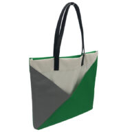 lilmostトートバッグ　グリン＆グレー