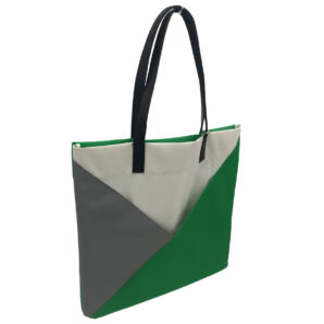 lilmostトートバッグ　グリン＆グレー