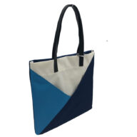 lilmostトートバッグ　ネービー＆サックス