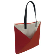 lilmostトートバッグ　オレンジ＆レッド