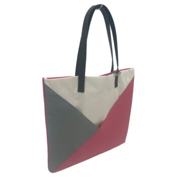 lilmostトートバッグ　ピンク＆グレー