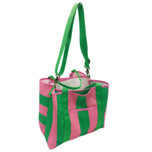 2way多機能WORK BAG ピンク&グリーン